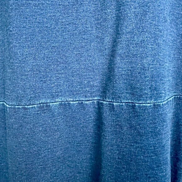 J. Jill Pure Jill Indigo Shift Dress Long Sleeve Blue Denim Midi Sz Large Petite - Picture 10 of 14